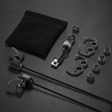 Anker SoundBuds Sport Kopfhörer Bluetooth 4.0 Halsband Ohrhörer Wireless, 8-Stunden-Spielzeit, IPX4-klassifiziert spritzwasserfest für Joggen, Workout, Fitness, Headphones mit Mikrofon für iPhone, Android, MP3 & Weitere (Schwarz) - 8