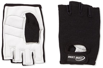 Best Body Nutrition Handschuhe Paar 246791, Gr. Medium, Schwarz/Weiß - 1