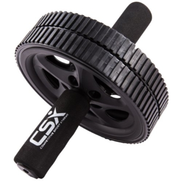 CSX Bauchroller, Rad mit extra dicker Knieauflagematte und Komfort-Schaumgriffen, Schwarz - Dual, Doppel-Pro-Bauchübungsrad - Phantastischer Fitnessworkout für die Bauchmuskeln - 4