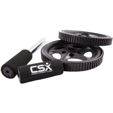 CSX Bauchroller, Rad mit extra dicker Knieauflagematte und Komfort-Schaumgriffen, Schwarz - Dual, Doppel-Pro-Bauchübungsrad - Phantastischer Fitnessworkout für die Bauchmuskeln - 9