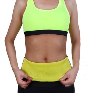 Kiwi-rata Damen Neoprene Bauchgürtel Bauchweggürtel Abnehmen Gürtel Taillenforme (Schwarz, x-Large) - 3
