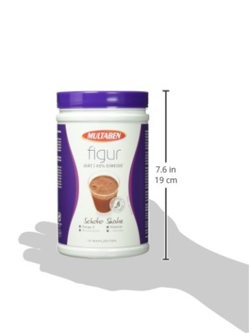 Multaben Figur Eiweiß Diät Shake Schoko, 1er Pack (1 x 430 g) - 7