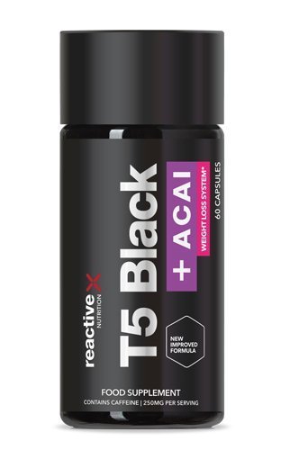 Re:Active T5 Black + Acai / stärkste Generation von Fat Burnern / Entgiften / Detox / Geben Sie Ihrem Workout einen Energieschub mit KOSTENLOSEM DIÄTPLAN! - 1