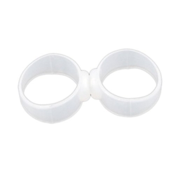 SODIAL(Wz.) 2 x Silikon Magnetisch Koerper Zehenring Zehen Ring fuer Abnehmen Schlanke Figur - 2