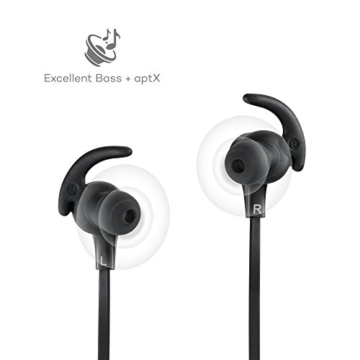 TaoTronics Bluetooth Kopfhörer Bluetooth 4.1 Kopfhörer Stereo In Ear Ohrhörer mit Mikrofon, magnetische Headset für iPhone 6 6S 6 Plus 6S Plus 5S 5 5C 4S 4, Samsung Galaxy S6 S6 Edge S5 S4 Mini - 5