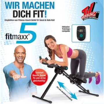 TV - Unser Original Fitnessgerät Fitmaxx 5 - Bauchtrainer, schwarz, 02678200101 - 8