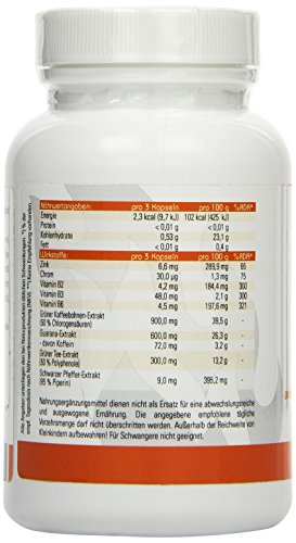 Vihado F-BRN - Grüne Kaffebohnen, Grüner Tee, Guarana, 100 Kapseln, 1er Pack (1 x 75,9 g) - 5